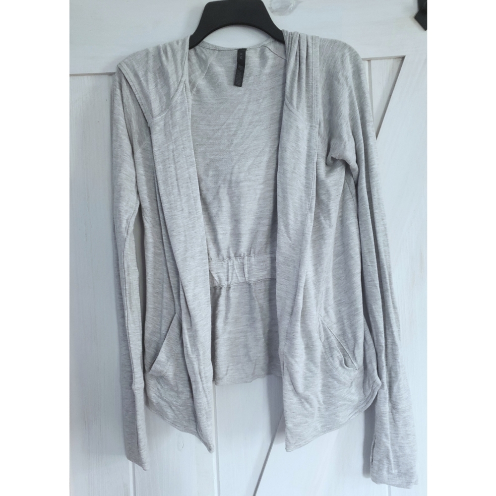 Gaiam Women's Hooded Sweater Wrap Jacket
